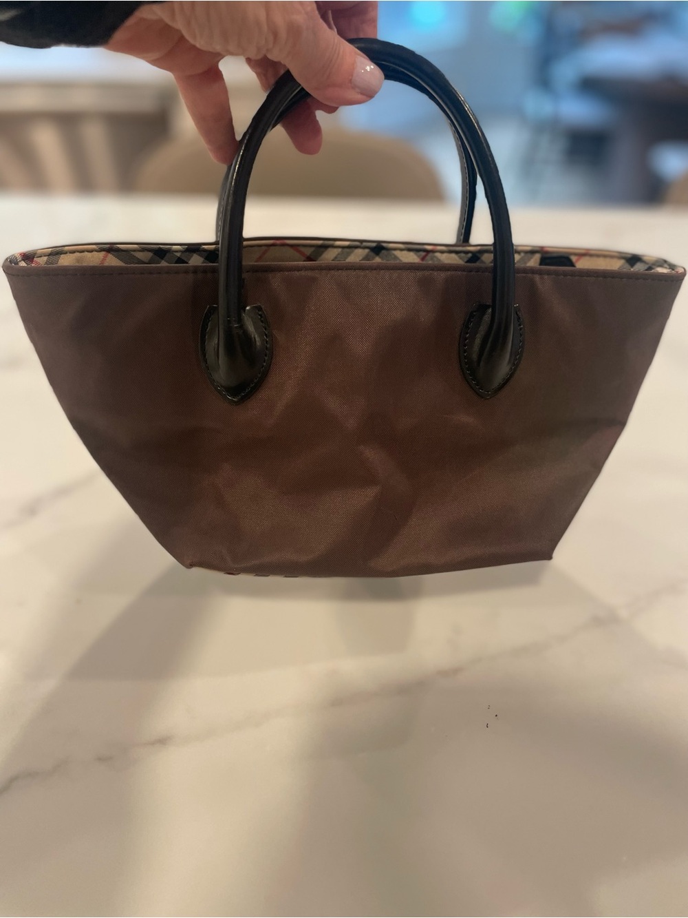 Authentic Burberry Small Tote - Picture 2 of 9